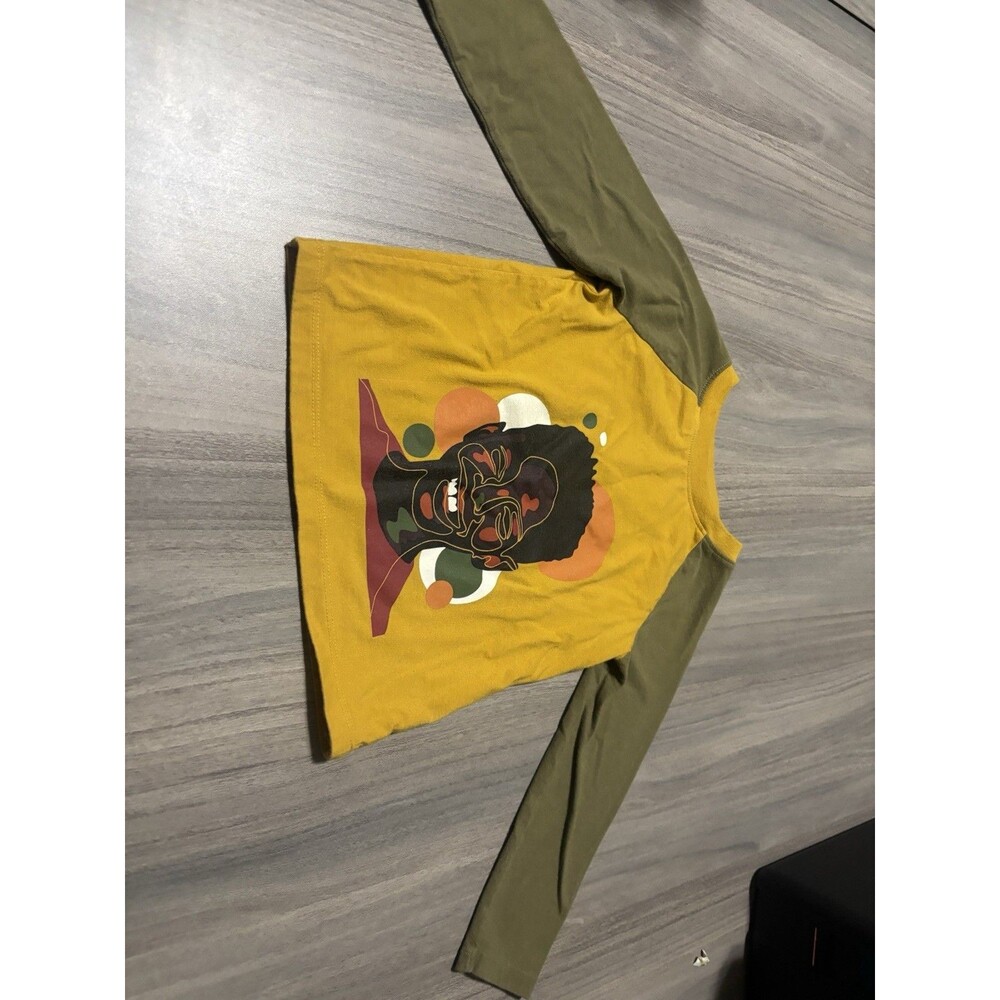 Target Black History Month Raglan Long Sleeve Graphic Tee 3T Yellow/Green